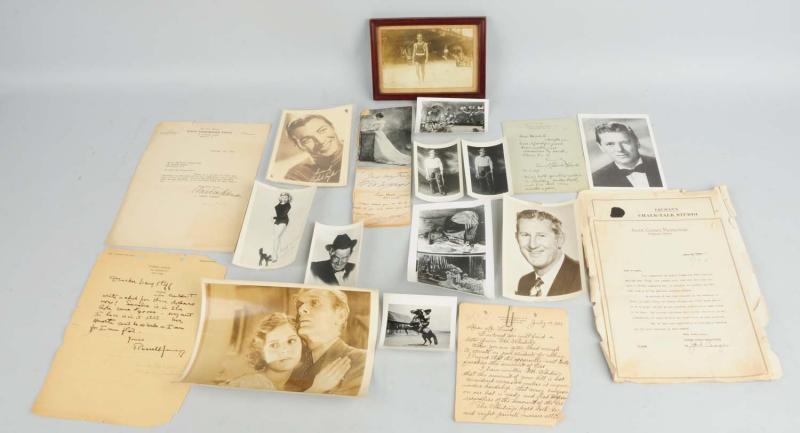 Appraisal: This lot contains numerous photos of entertainers including Al Jolson