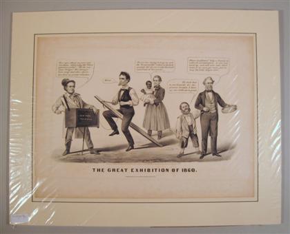 Appraisal: piece Lithograph Lincoln Abraham Currier N Ives J pub The