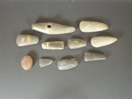 Appraisal: A collection of ten Neolithic stone implements circa B C