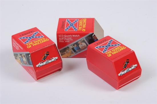 Appraisal: THE DUKES OF HAZZARD WRIST WATCHES In original packaging LCD