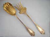 Appraisal: A pair of American silver salad servers marked Sterling H