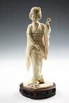 Appraisal: JAPANESE IVORY FIGURE - Meiji Period Figure of Standing Geisha