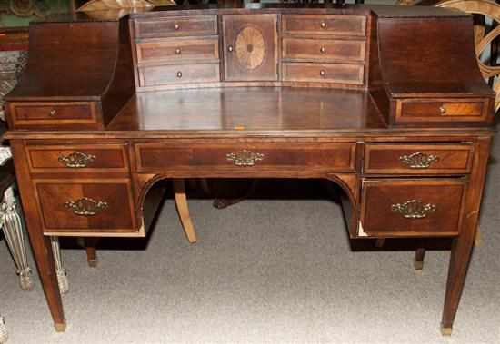 Appraisal: Edwardian style mahogany desk Estimate - All items sold as