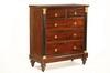 Appraisal: CHEST OF DRAWERS - th c mahogany two over three