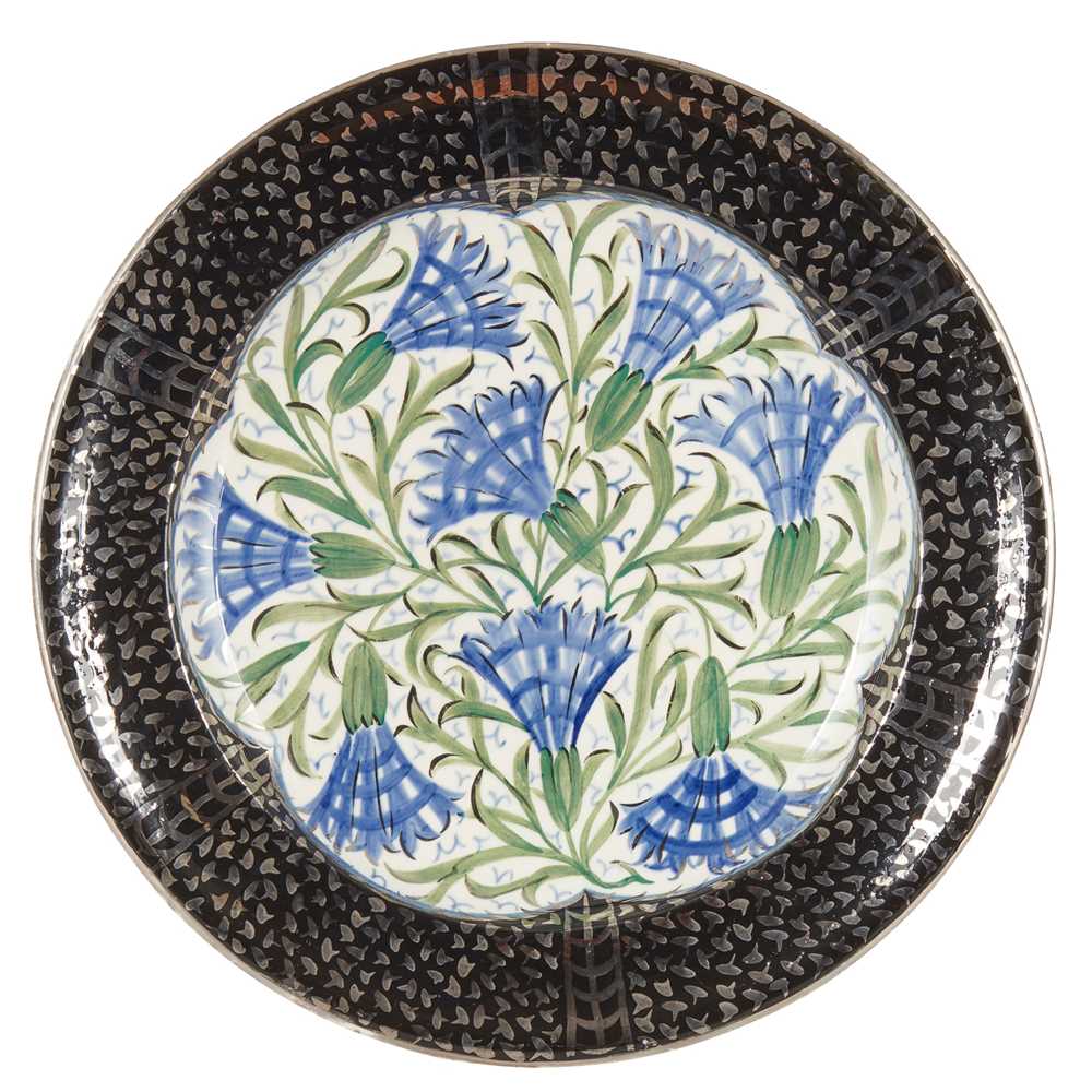 Appraisal: LOUISE POWELL BRITISH - FOR WEDGWOOD CHARGER CIRCA glazed earthenware