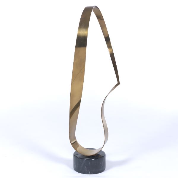 Appraisal: CURTIS JERE AMERICAN - Contemporary brass sculpture Comprised of two