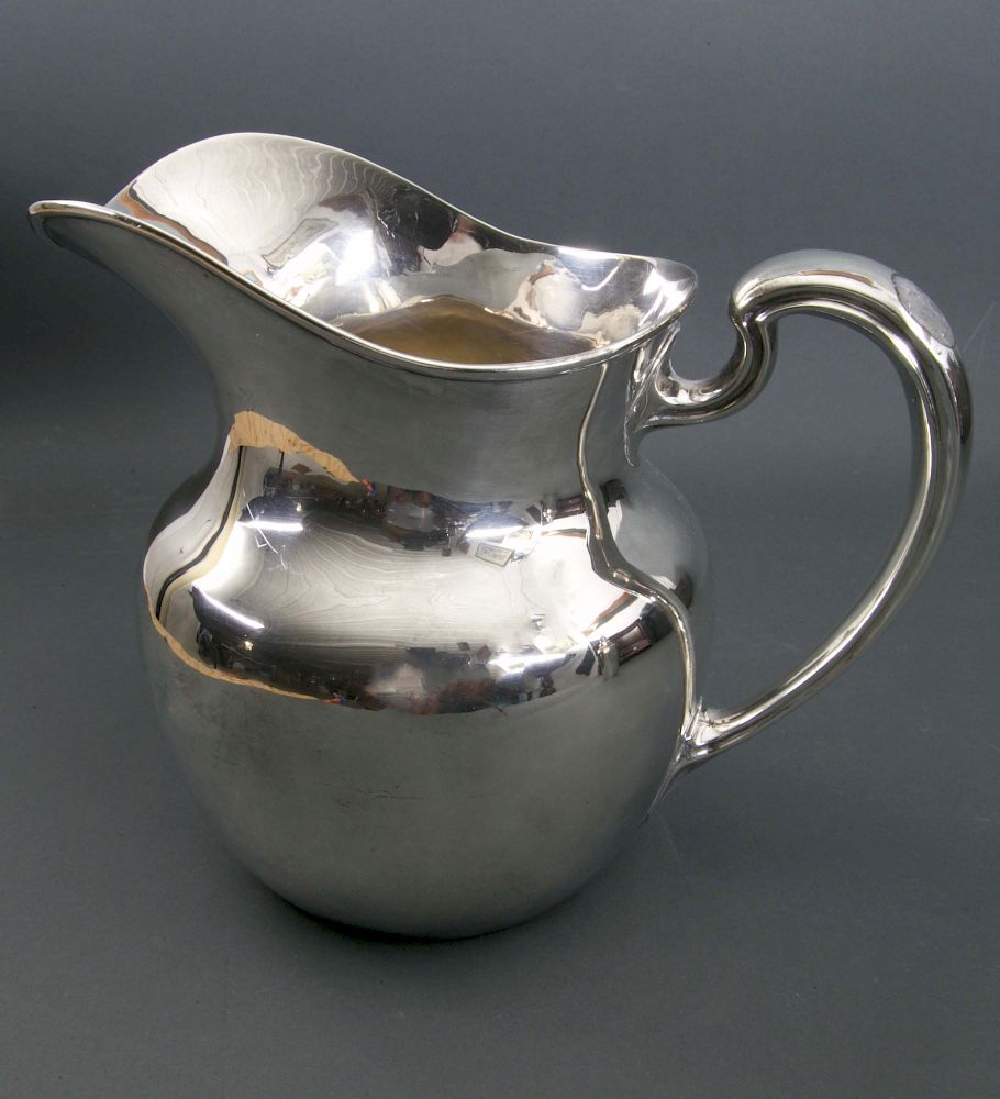 Appraisal: Sterling Silver Water Pitcher Sterling Silver Water Pitcher Approx Height