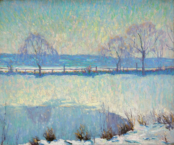 Appraisal: TUCKER ALLEN American - ''A Winter Pool'' c oil on