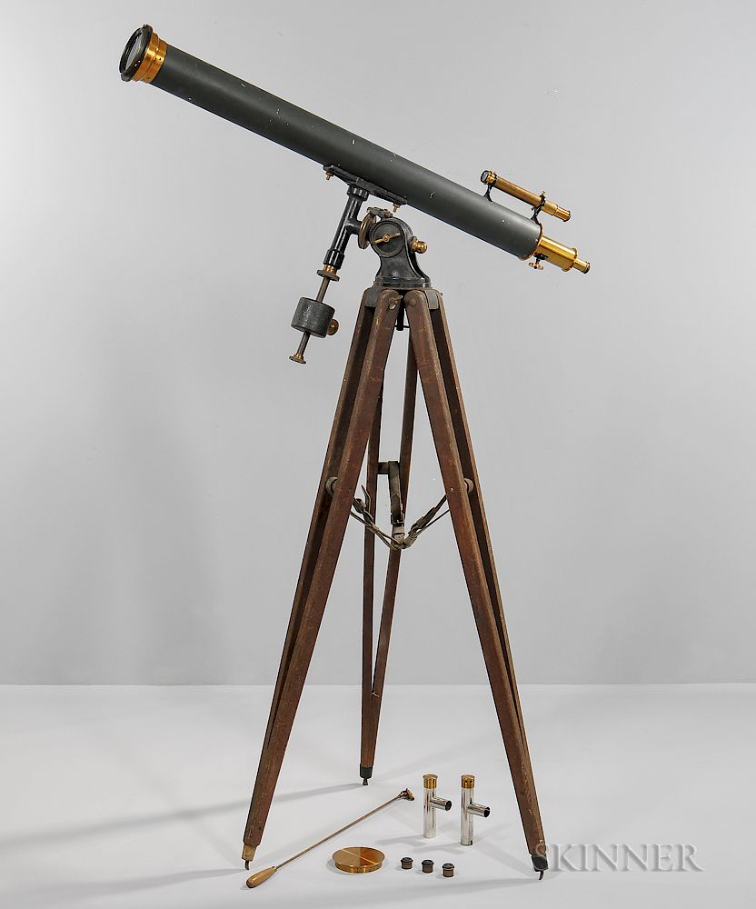 Appraisal: Alvan Clark Sons -inch Refractor Telescope Alvan Clark Sons -inch