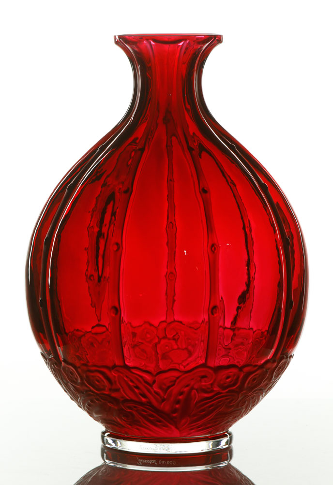 Appraisal: - Baccarat Bulbous Isadora Vase Baccarat bulbous Isadora vase glass