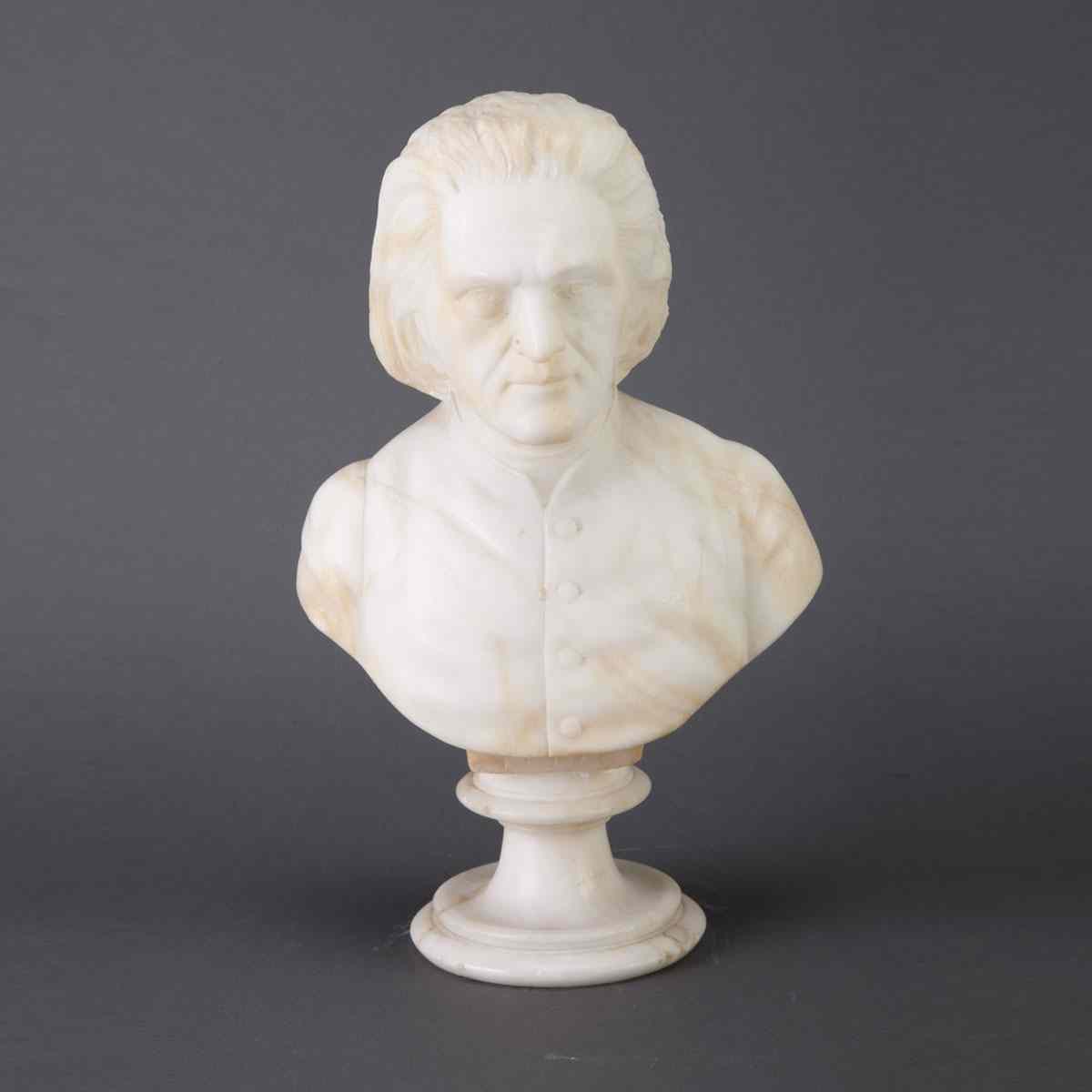 Appraisal: Carved Marble Bust of Franz Liszt th century height cm