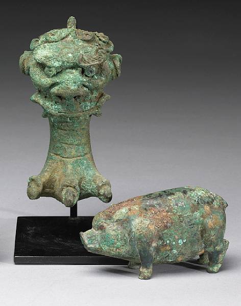 Appraisal: Bronzes Property from a Pennsylvania Collection The first a foot