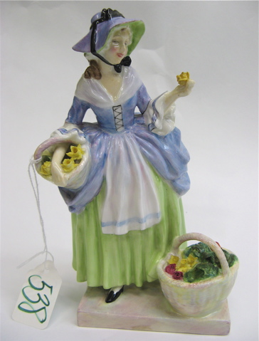 Appraisal: A ROYAL DOULTON PORCELAIN FIGURINE Spring Flowers HN having blue