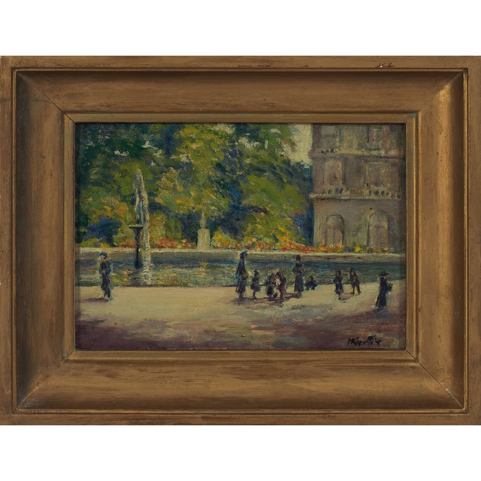 Appraisal: Herbert Reynolds Kniffin American - ''Paris '' c oil on