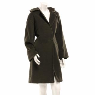 Appraisal: Double Face Hooded Coat Max Mara made in Italy full