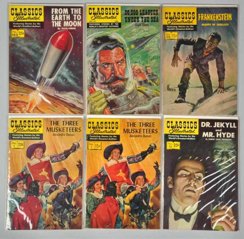 Appraisal: Silver Age Classics Illustrated Comic Books This lot included many