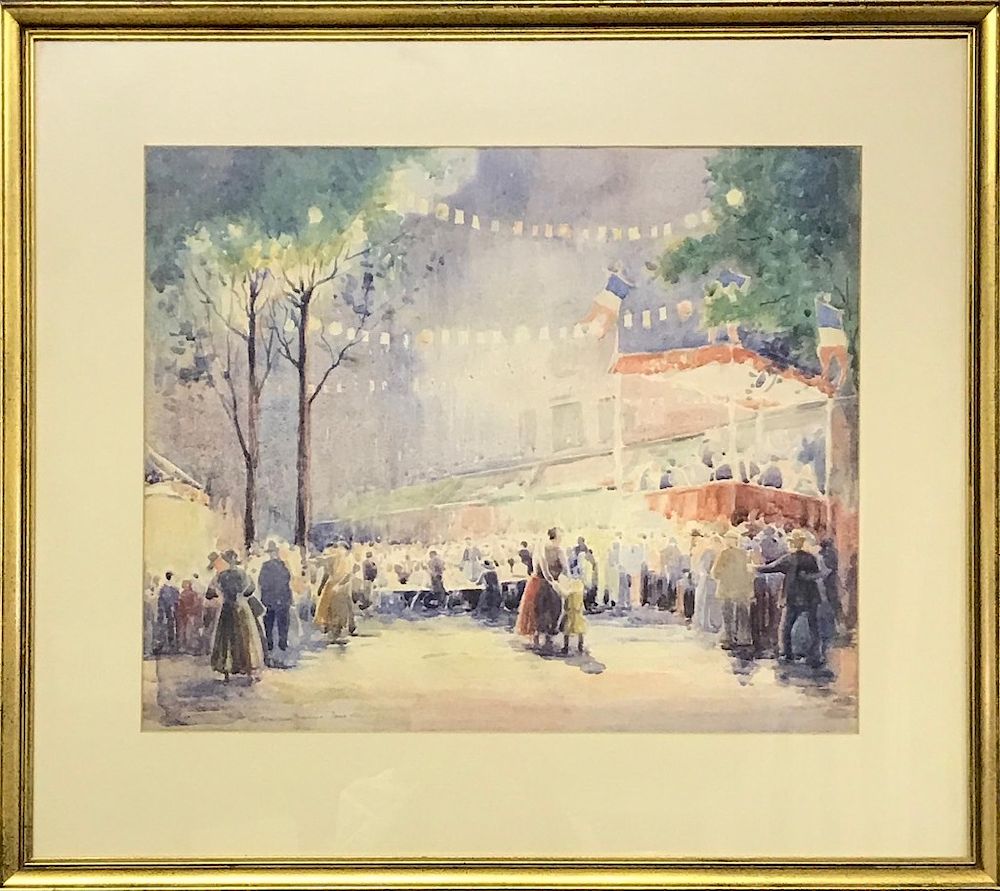 Appraisal: Albert Van Nesse Greene Watercolor Albert Van Nesse Greene -