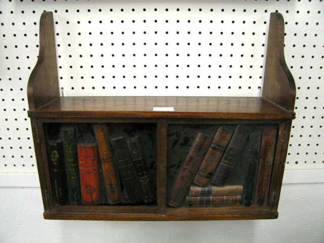 Appraisal: Bookshelf Curio Cabinet with faux books