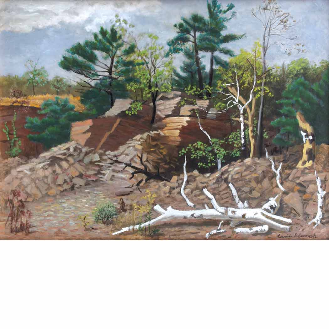 Appraisal: Lucile Blanch American - Rocky Landscape with Fallen Trees Signed