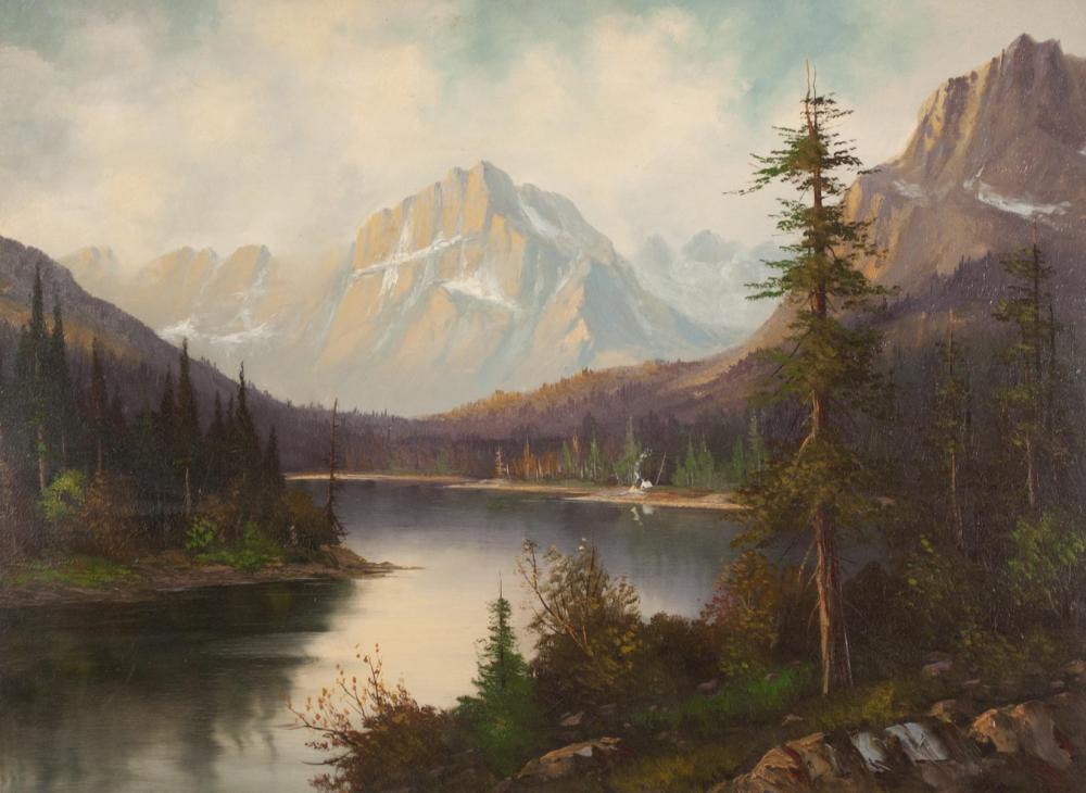 Appraisal: GLACIER NATIONAL PARK OIL ON BOARD unsigned late th early