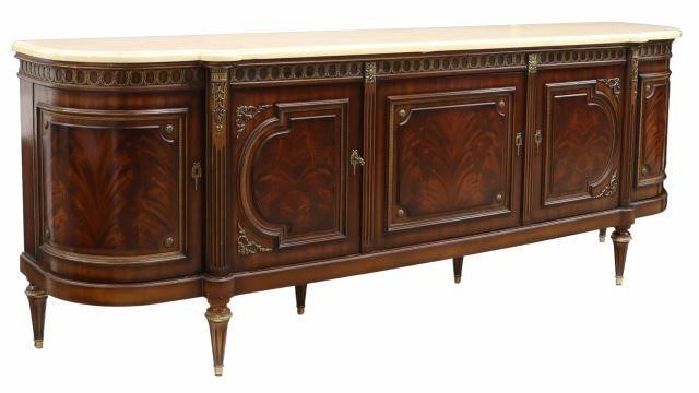 Appraisal: French Louis XVI style mahogany sideboard Ehalt mid th c