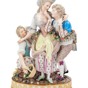 Appraisal: A Meissen Porcelain Figural Group Late th Early th Century