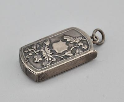 Appraisal: A Chinese Silver Cumwo ca Late th Century Hallmarked Chinese