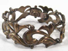 Appraisal: An Art Nouveau Mexican silver bracelet circa cm long