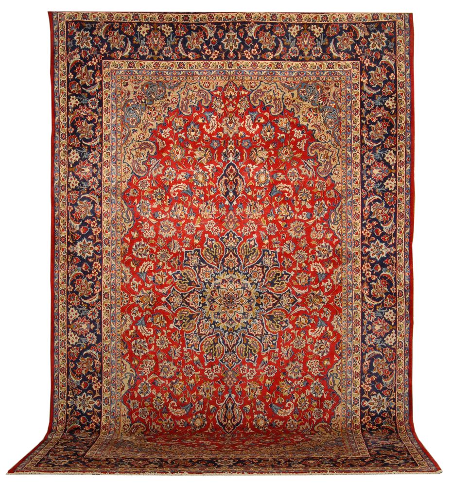 Appraisal: ORIENTAL RUG PERSIAN ' x ' Circular central medallion of