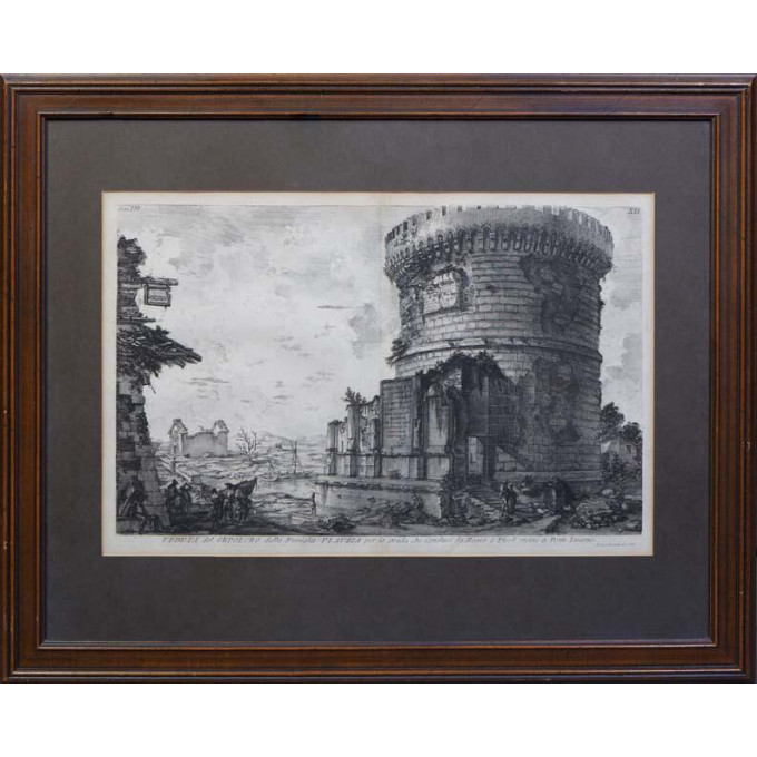 Appraisal: Giovanni Battista Piranesi - Italian Venduta del Sepolcro della Famiglia