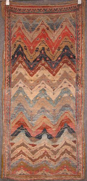 Appraisal: A Kurdish rug Persia late th century size approximately ft