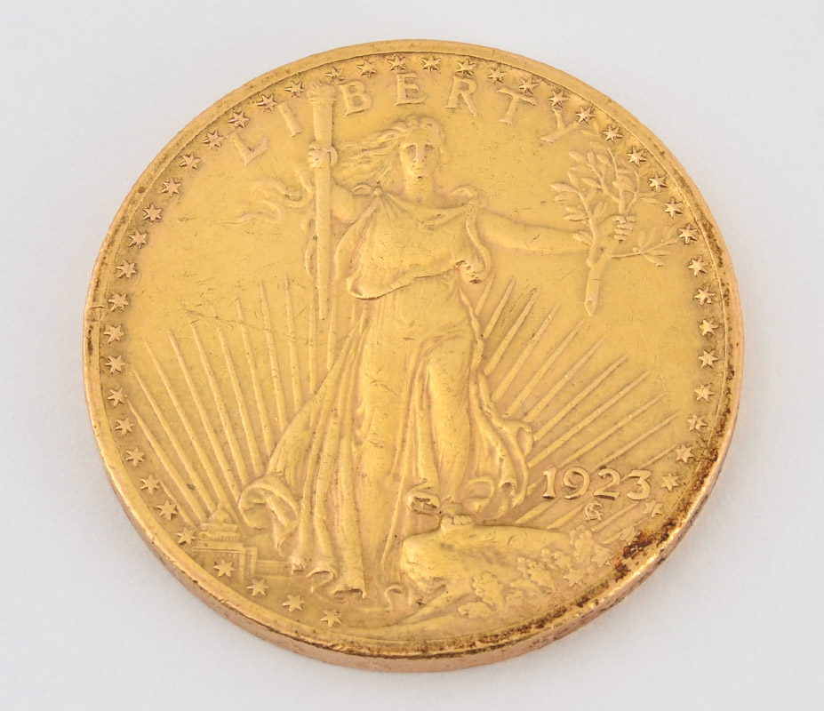 Appraisal: ST GAUDEN DOUBLE EAGLE GOLD COIN Ungraded approx grams