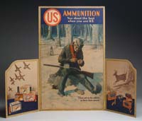 Appraisal: SCARCE U S CARTRIDGE -PANEL CARDBOARD DISPLAY Display with the