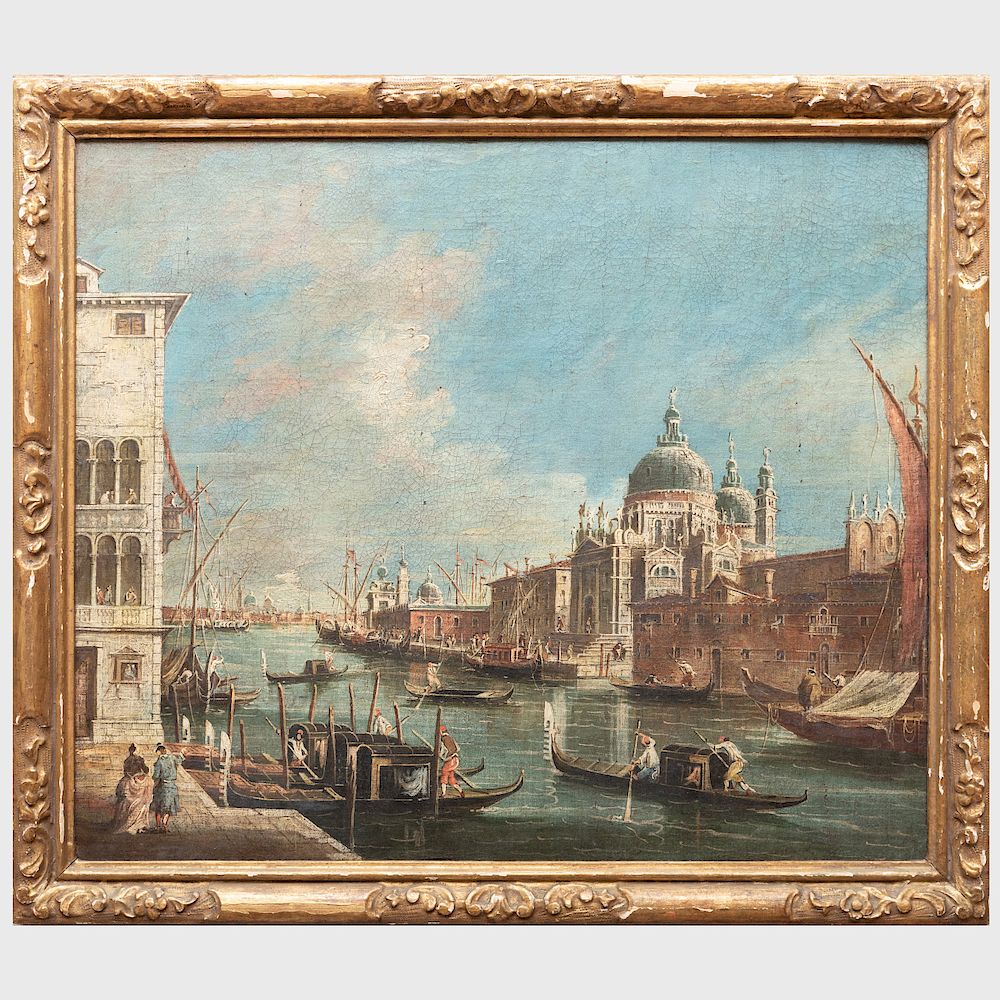 Appraisal: Italian School The Grand Canal Venice from the Campo Sta