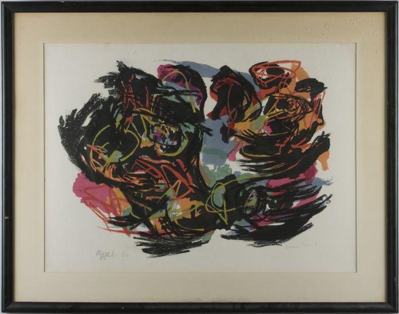 Appraisal: Karel Appel Dutch - Drole de Drame color lithograph signed