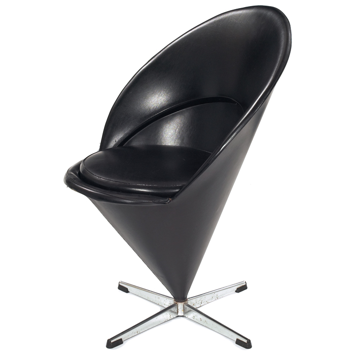 Appraisal: Verner Panton Cone chair by Plus-Linje Denmark c original black