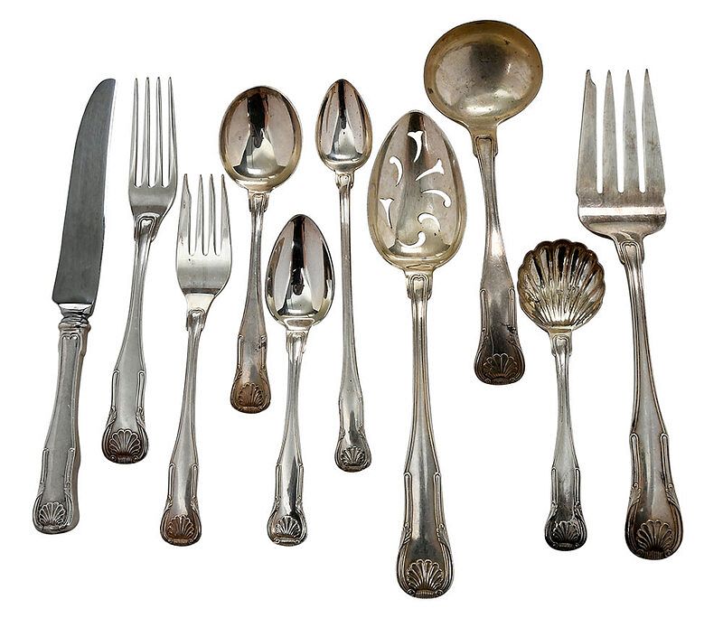 Appraisal: Kirk King Sterling Flatware Pieces American th century including thirteen