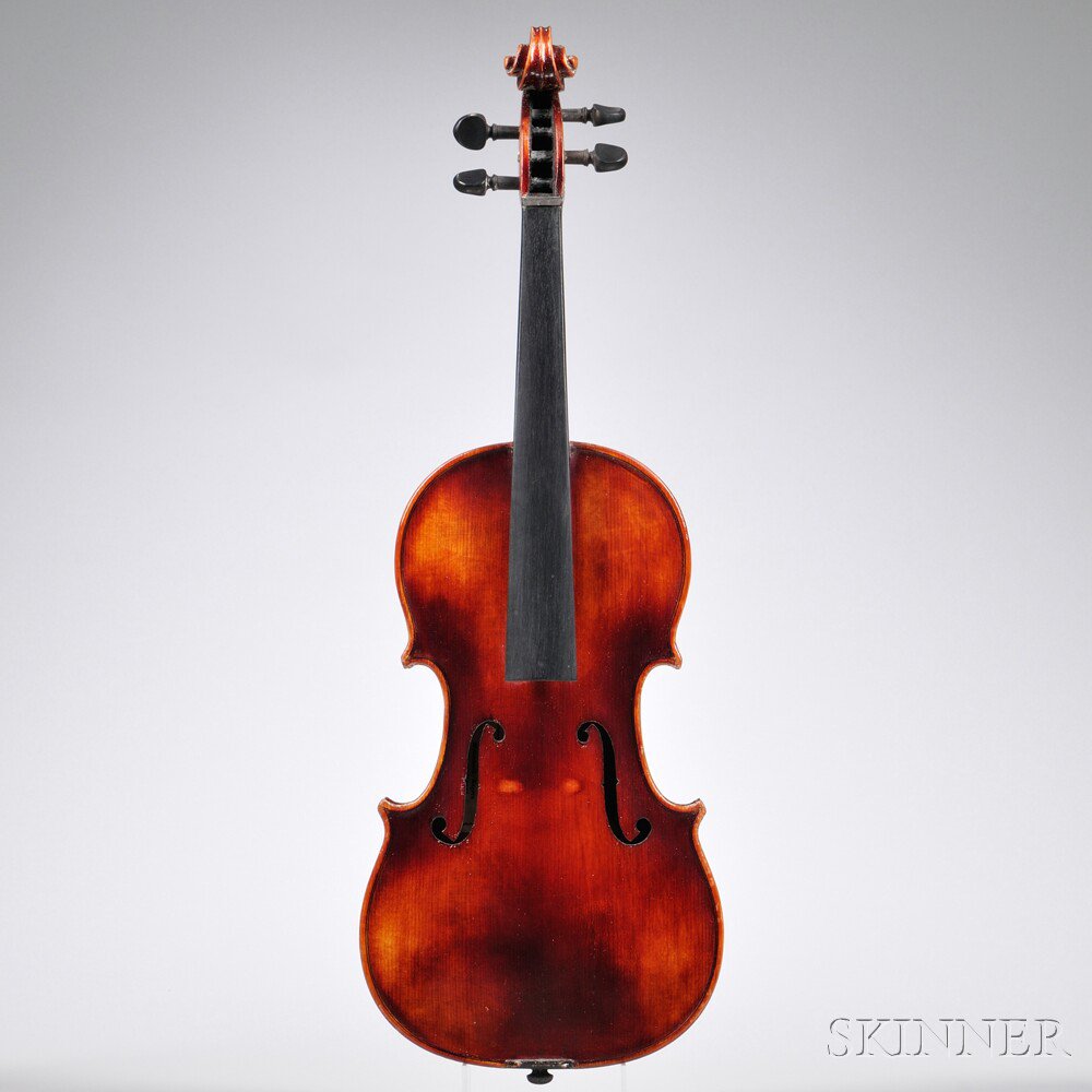 Appraisal: Child's German Violin c labeled ANTON SCHROETTER length of back