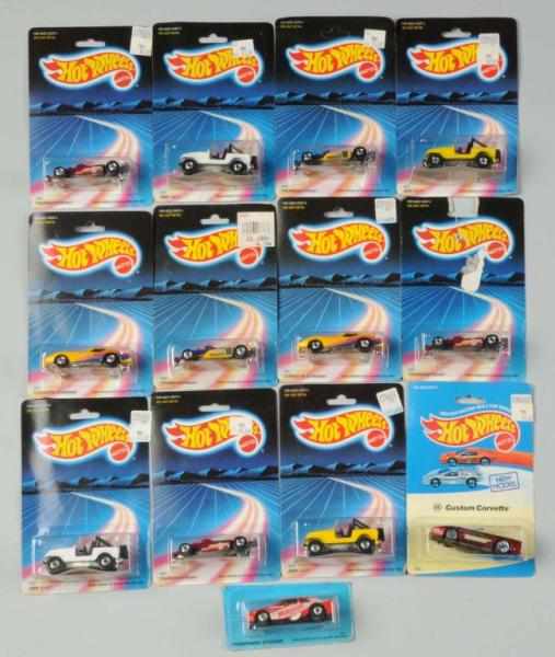 Appraisal: Lot of Hot Wheels Foreign-Packaged Vehicles Description Includes two Jeep