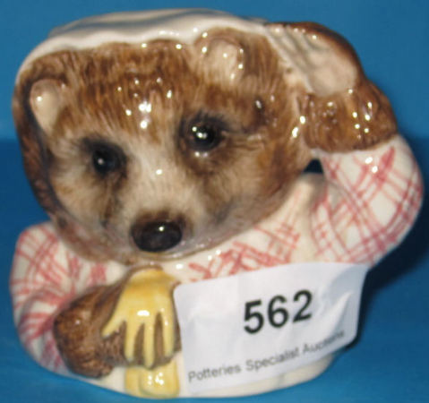 Appraisal: Beswick Beatrix Potter Character Jug Mrs Tiggywinkle BP Boxed