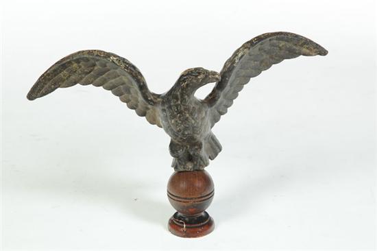 Appraisal: CAST IRON EAGLE American st half- th century Spread wing