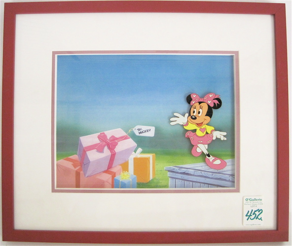 Appraisal: AN ORIGINAL HAND PAINTED PRODUCTION ANIMATION CEL gouache on celluloid