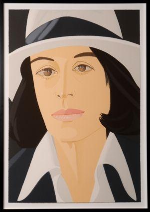 Appraisal: ALEX KATZ b ADA IN A WHITE HAT Screenprint in