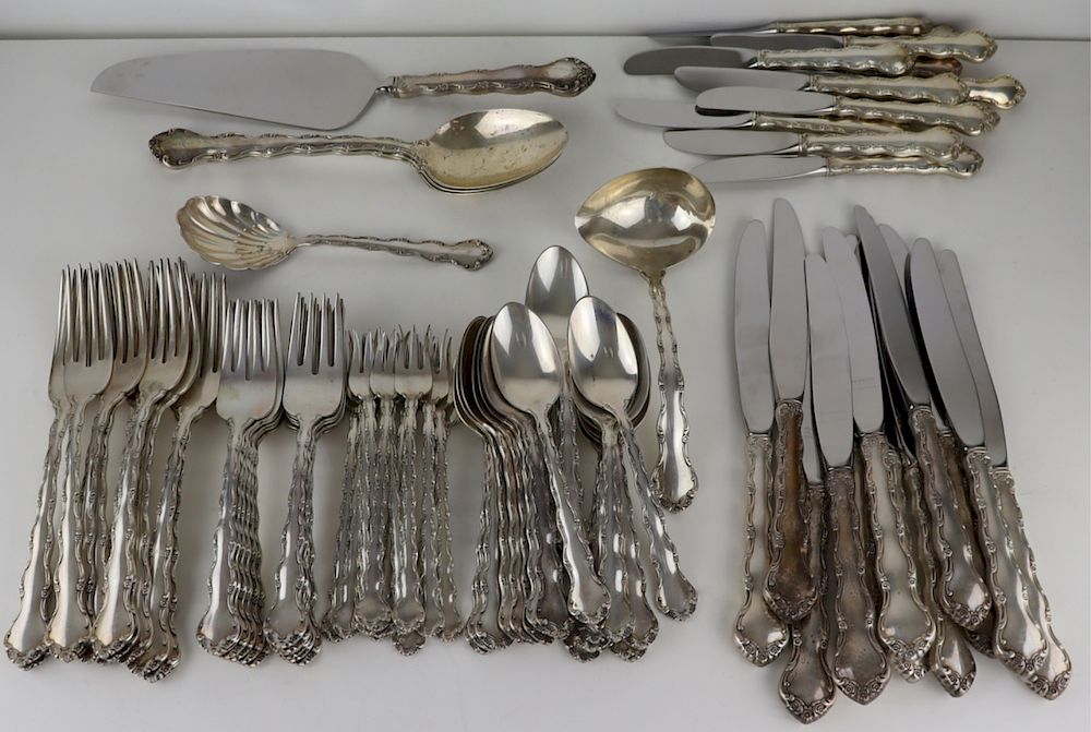 Appraisal: STERLING Reed Barton Tara Flatware Service Includes forks - approx