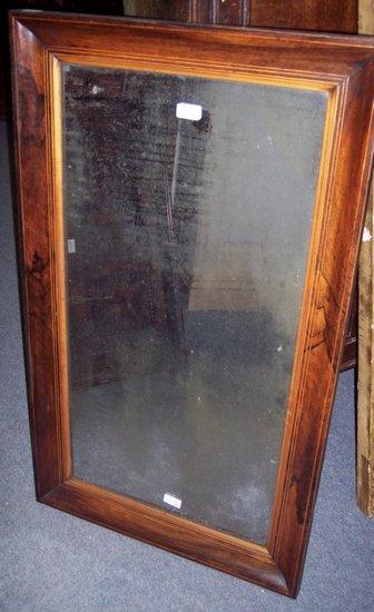 Appraisal: A Victorian rosewood mirror circa with moulded rectangular frame cm