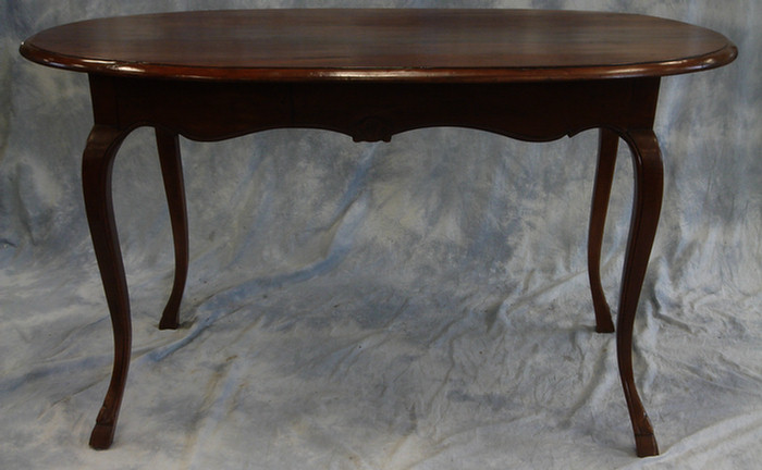 Appraisal: Oval fruitwood French Provincial breakfast table th th c l