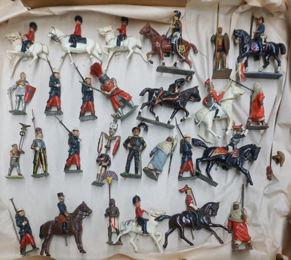 Appraisal: Collection of Twenty-Seven Mostly Painted Lead Soldiers