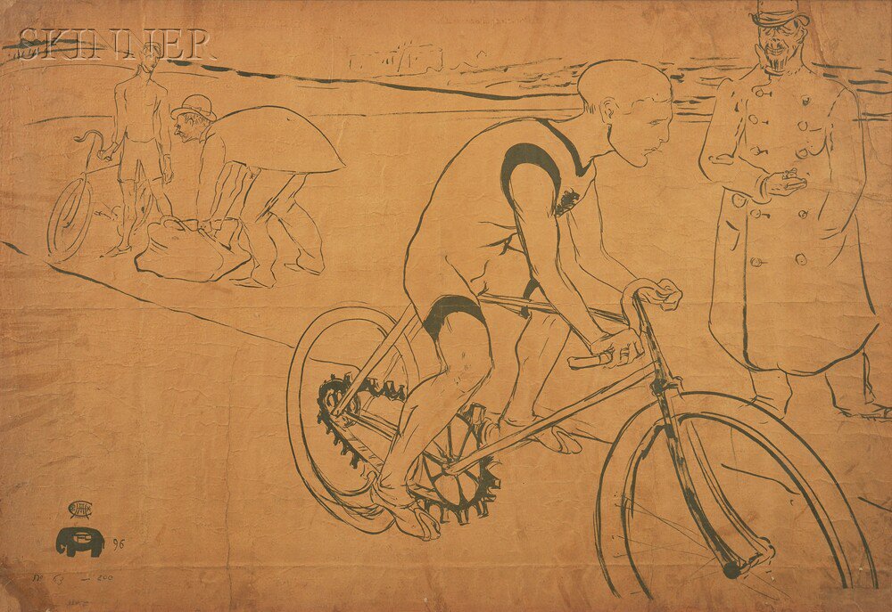 Appraisal: Henri de Toulouse-Lautrec French - Cycle Michael edition of printed