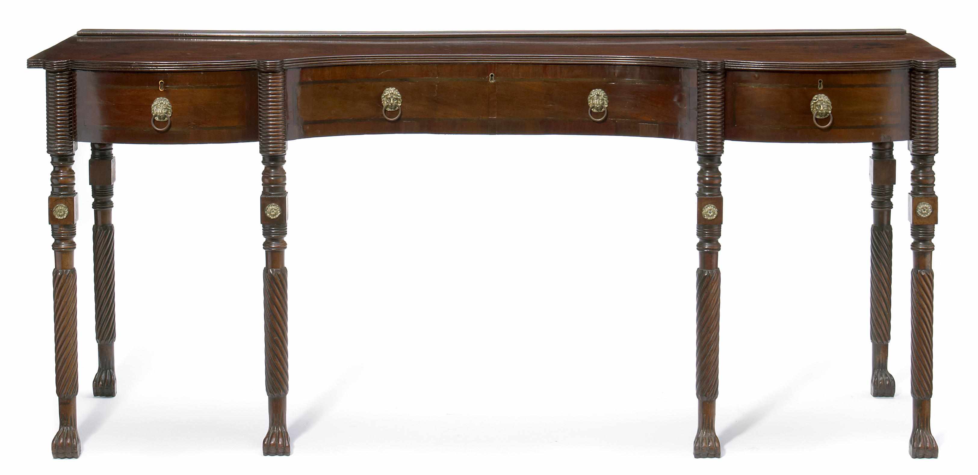 Appraisal: Property of another owner A Regency mahogany serving table first