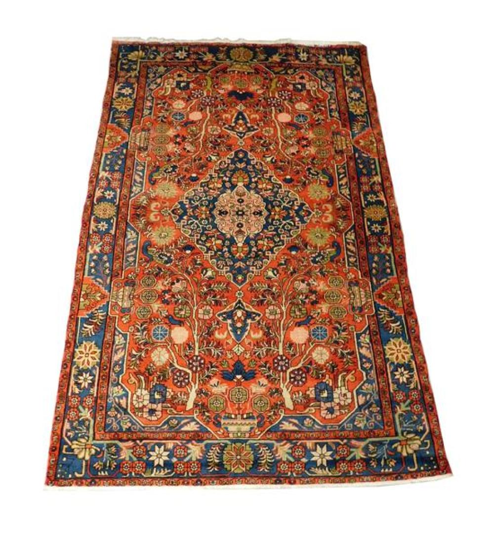 Appraisal: RUG Persian ' x ' wool on cotton large blue